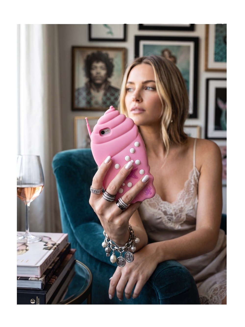 new ☏ Valfre ☏ Shellular 3D Protective Case ☏ iPhone 6 7 8 ☏ Pink White ☏ Shelly